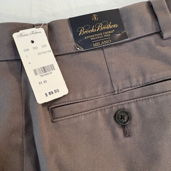 NWT Brooks Brothers Advantage Chino Wrinkle Free Milano Pants - Picture 2 of 6